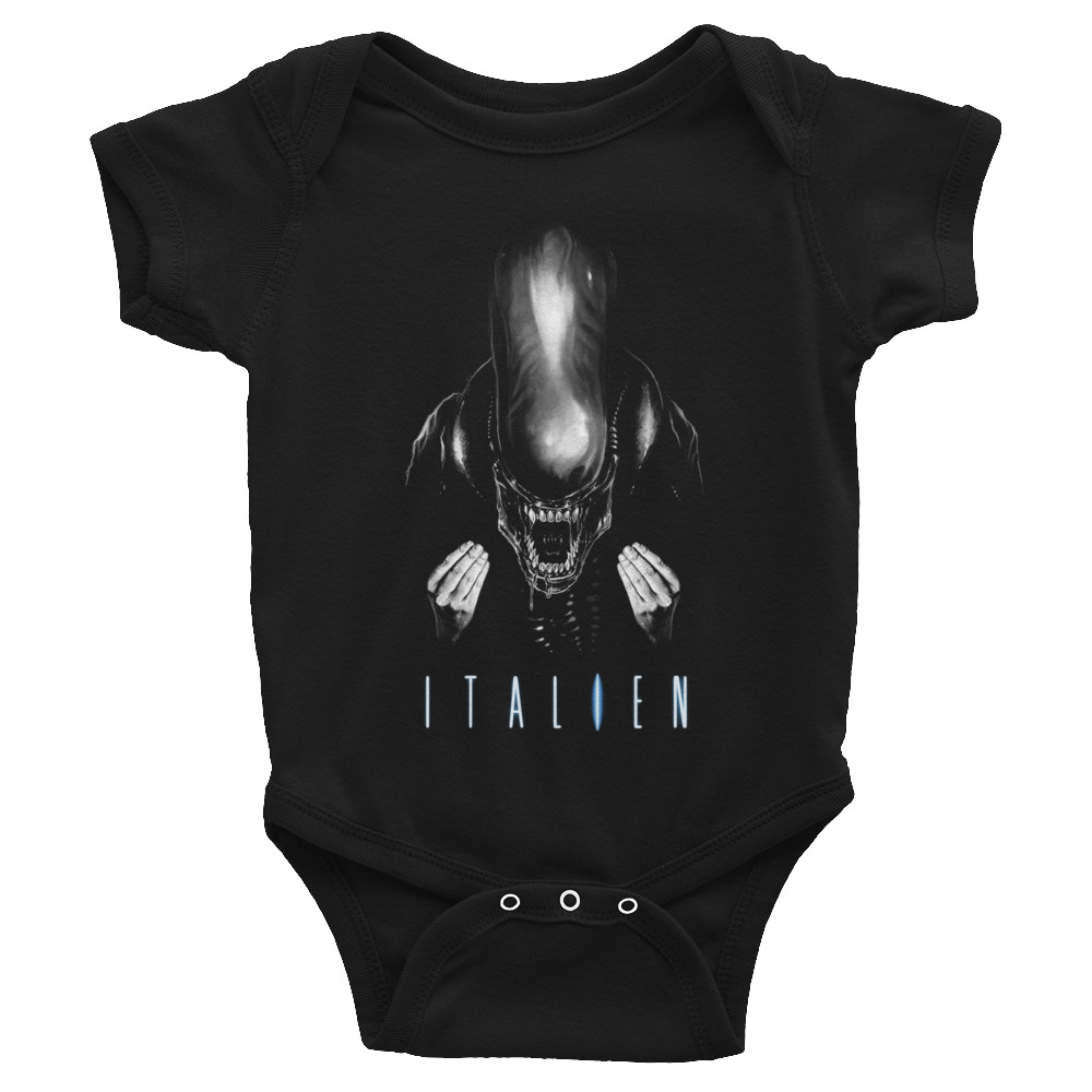 Alien movie parody. Italien Infant Bodysuit. Frong Woot