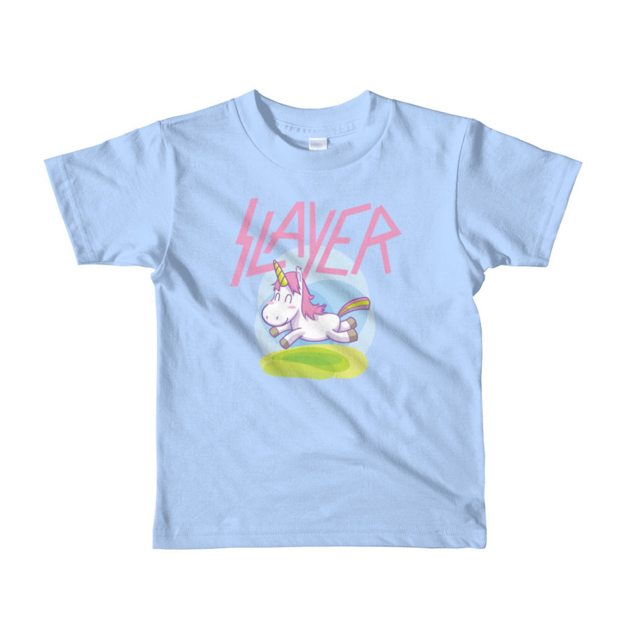 Slayer unicorn kids t-shirt - blue