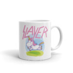 Slayer Pink Unicorn Mug. Frong Woot