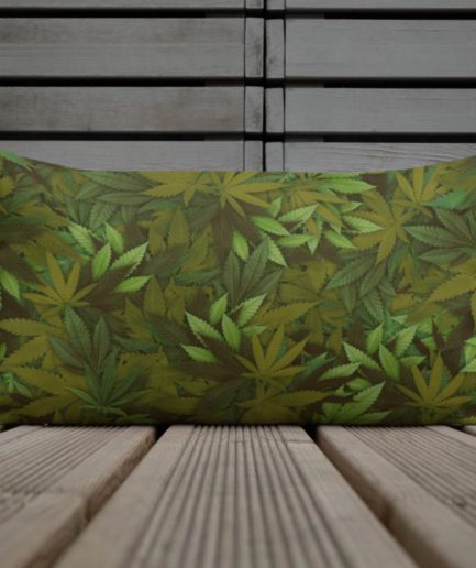 Marijuana Camouflage Leaf Pillow. Frong Woot