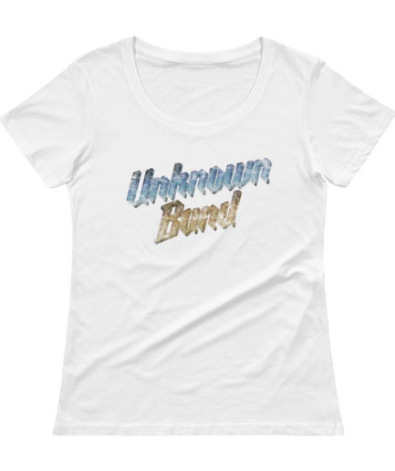 "Unknown Band" Scoopneck T-shirt - White