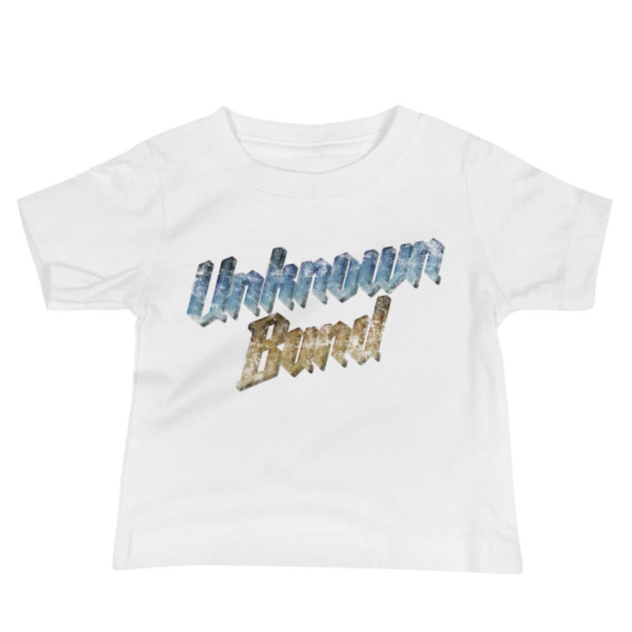 "Unknown Band" baby tee. White
