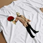 Jason Voorhees in Love T-shirt close-up
