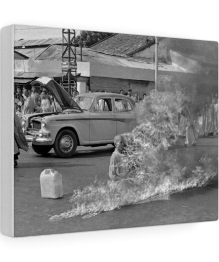 The Burning Monk Canvas