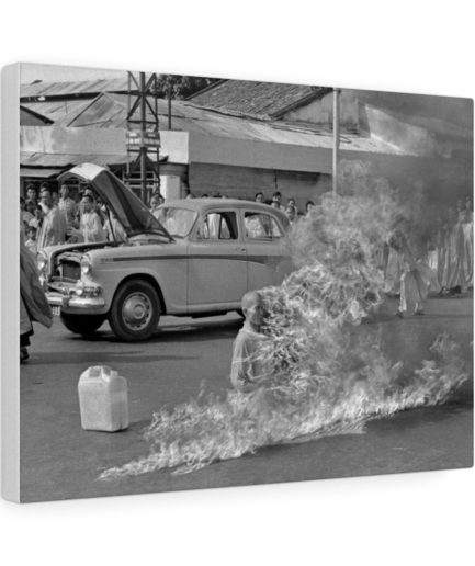 The Burning Monk Canvas