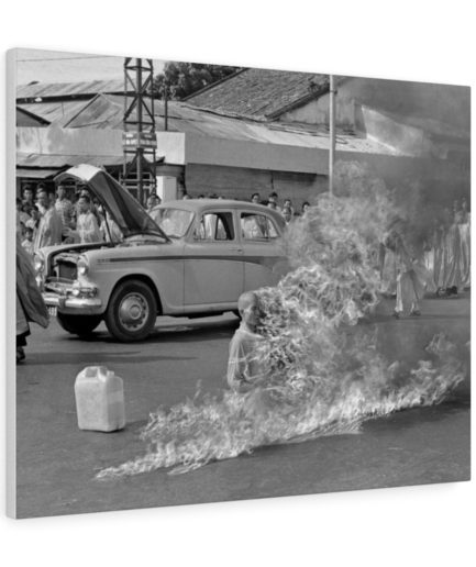 The Burning Monk Canvas