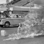 The Burning Monk Canvas