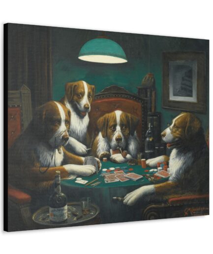 Dogs Playing Poker Canvas